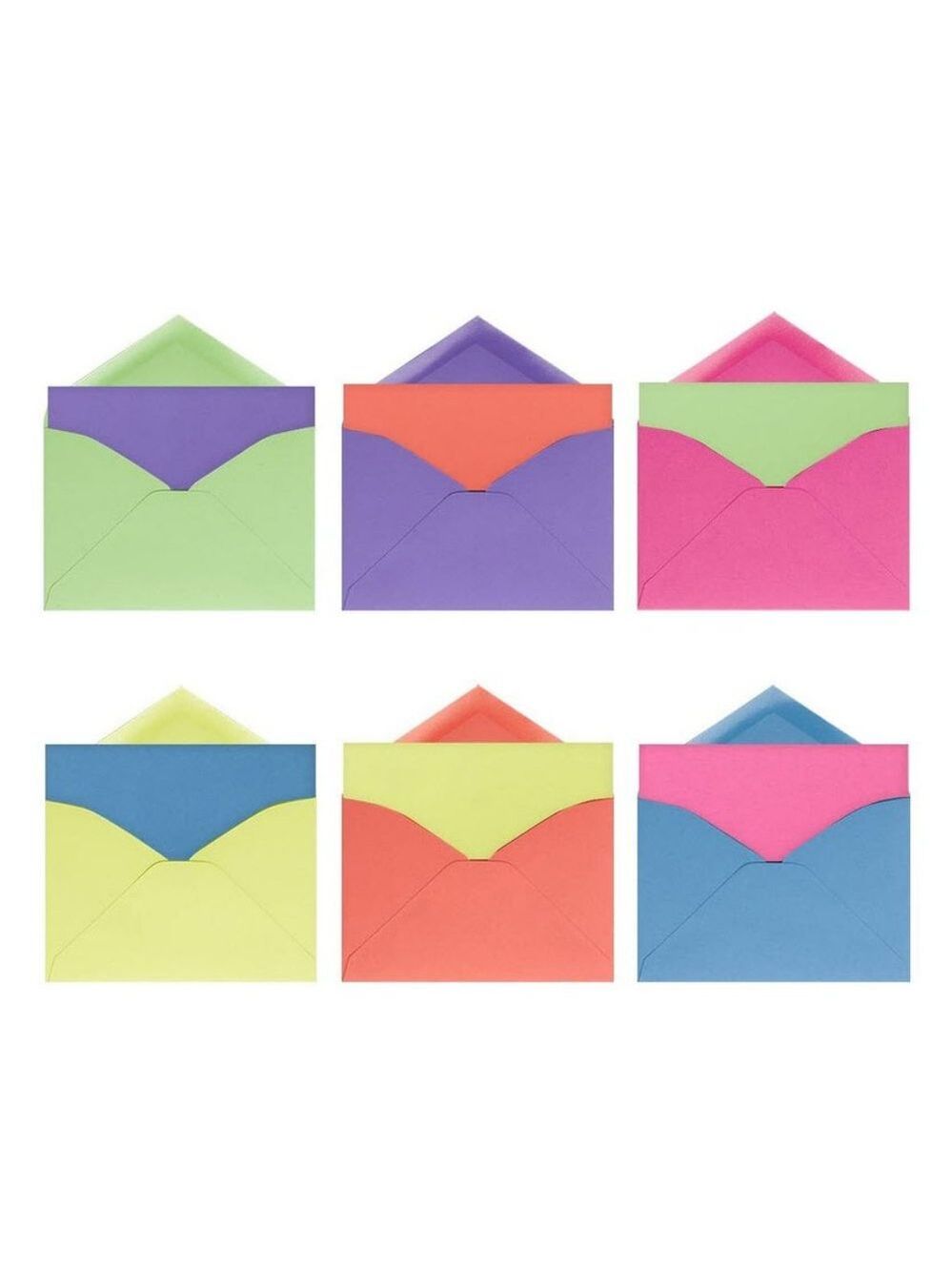 Bright Neon Note Cards set